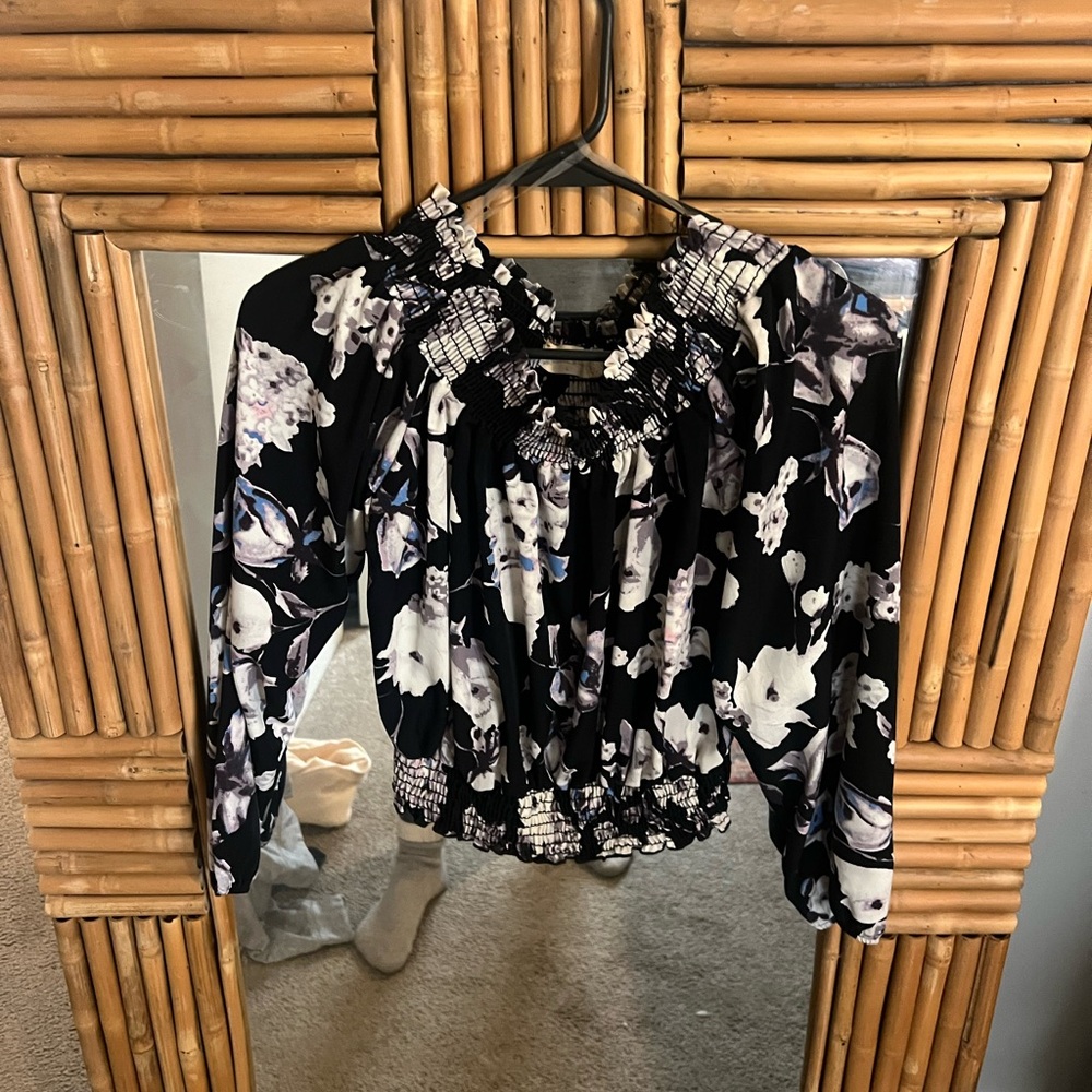 Floral Ruffle Women's Top